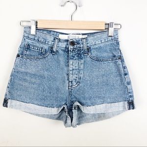 Brandy Melville light wash polka dot Jean Shorts